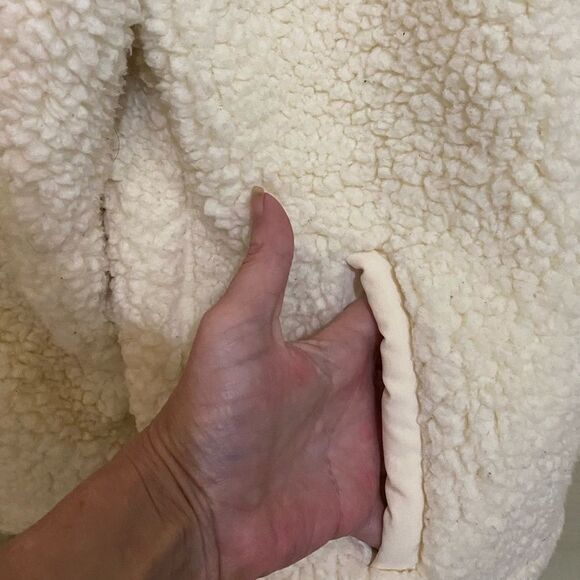 Torrid Active Winter White Sherpa Half Zip Pullover Sweater SZ 1X / 14-16 Cozy - Picture 12 of 15